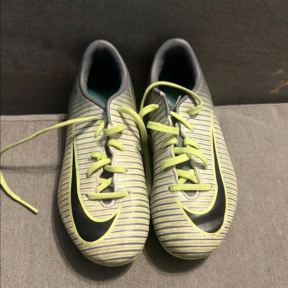 Kids Athletic Shoes with Neon Accents